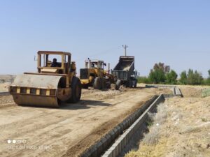 زیرسازی خیابانهای مسکن مهر شهر حسینیه